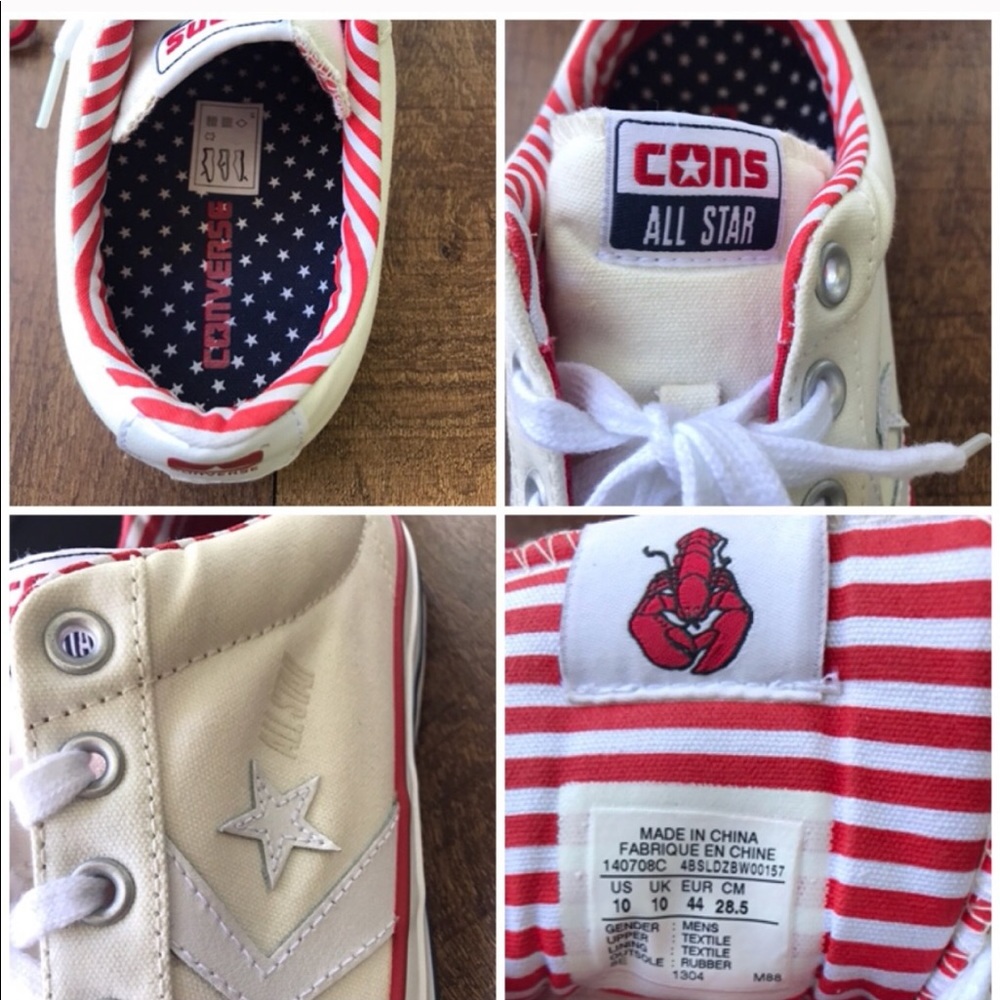 NWT CONVERSE STAR PLAYER White&SKATE M AUTHENTIC - Picture 7 of 7